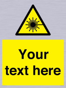 Custom Laser Hazard Sign